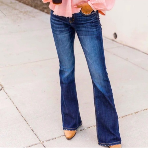 New Short KanCan Flare Leg Jeans Mid-rise 31” Inseam - Picture 6 of 6